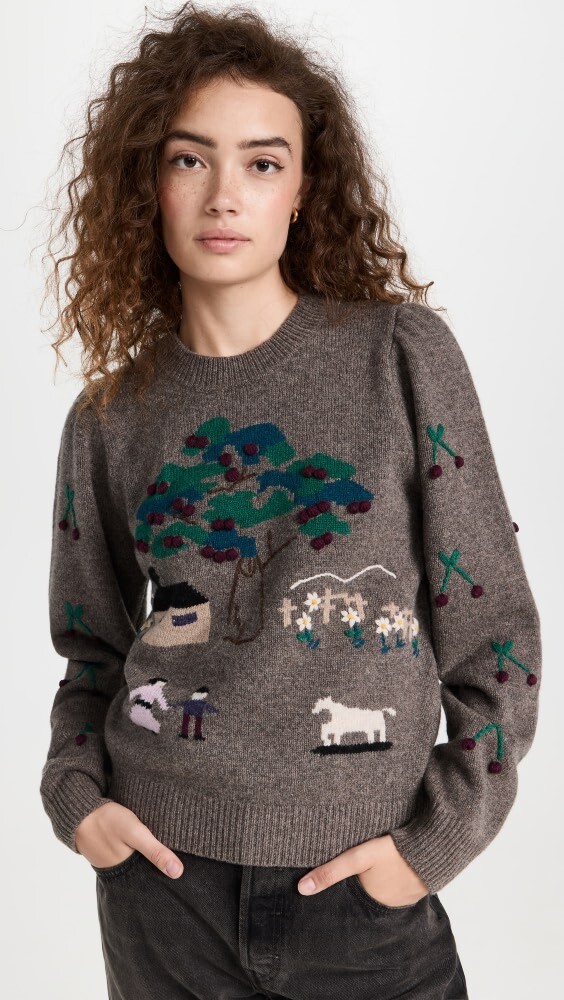 

Свитер Sea Chelsea Cherry Tree Crew Neck, разноцветный