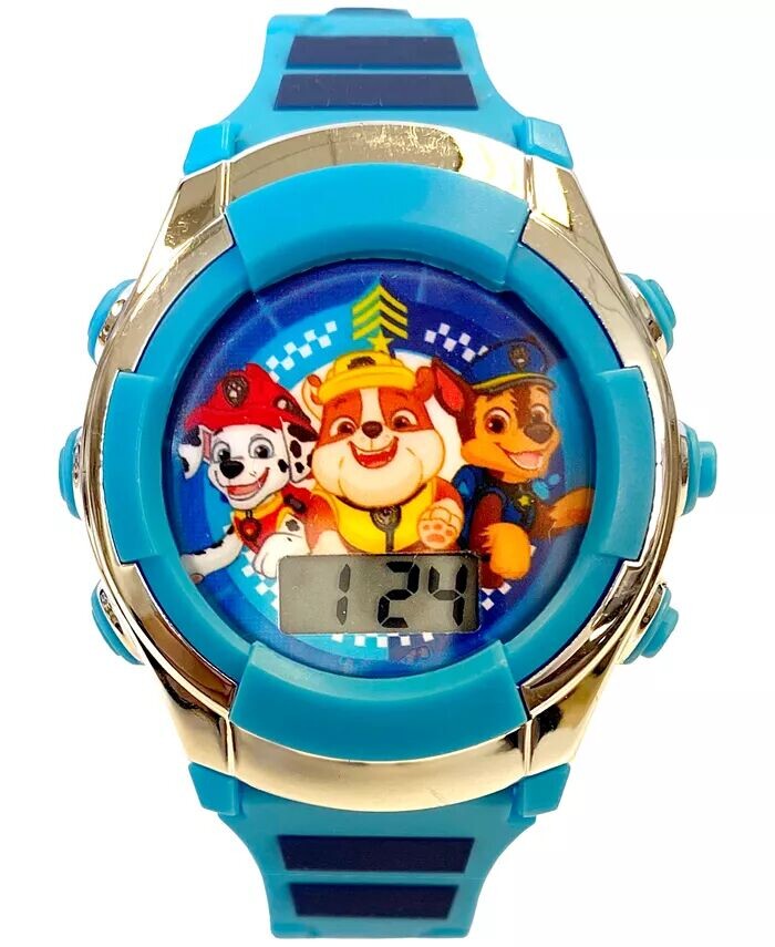 

Детские цифровые часы Paw Patrol с синим силиконовым ремешком, 38 мм Accutime, синий