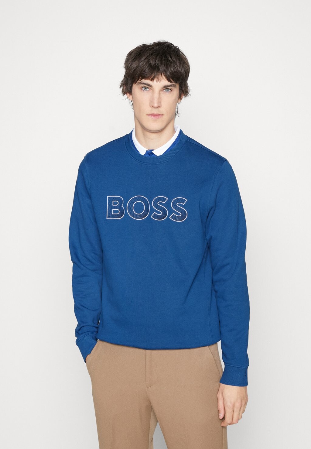 

Толстовка BOSS, ярко-голубой