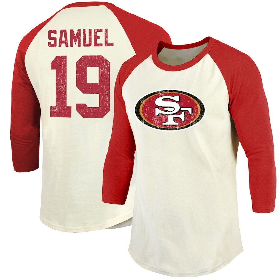 

Футболка с именем и номером Majestic Threads San Francisco 49Ers, кремовый