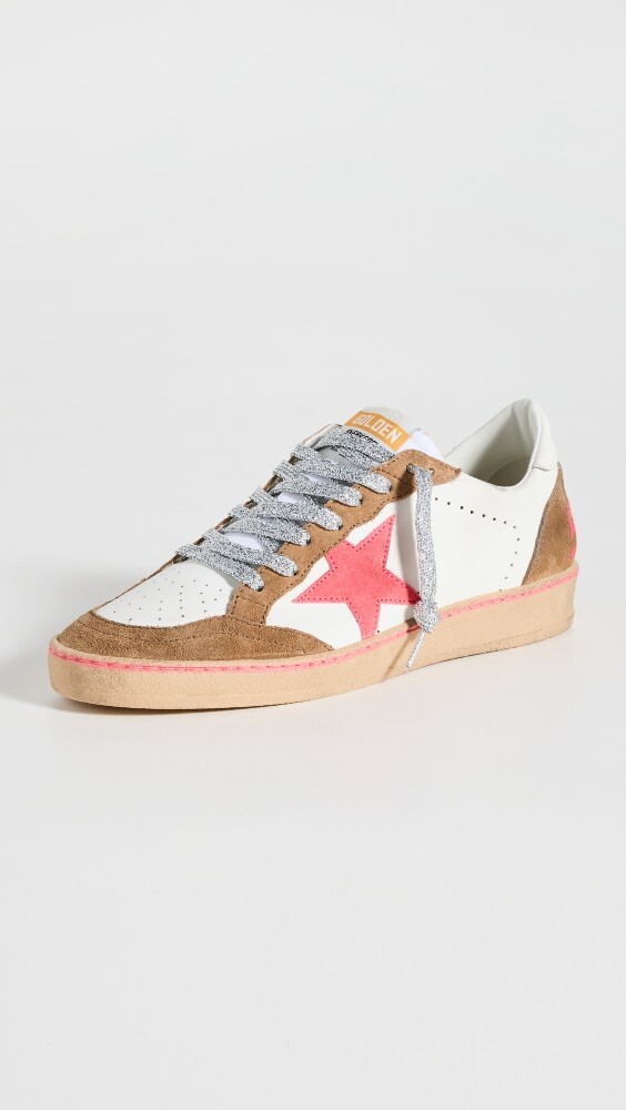 

Кроссовки Golden Goose Ball Star Leather Upper Suede Star Toe, белый