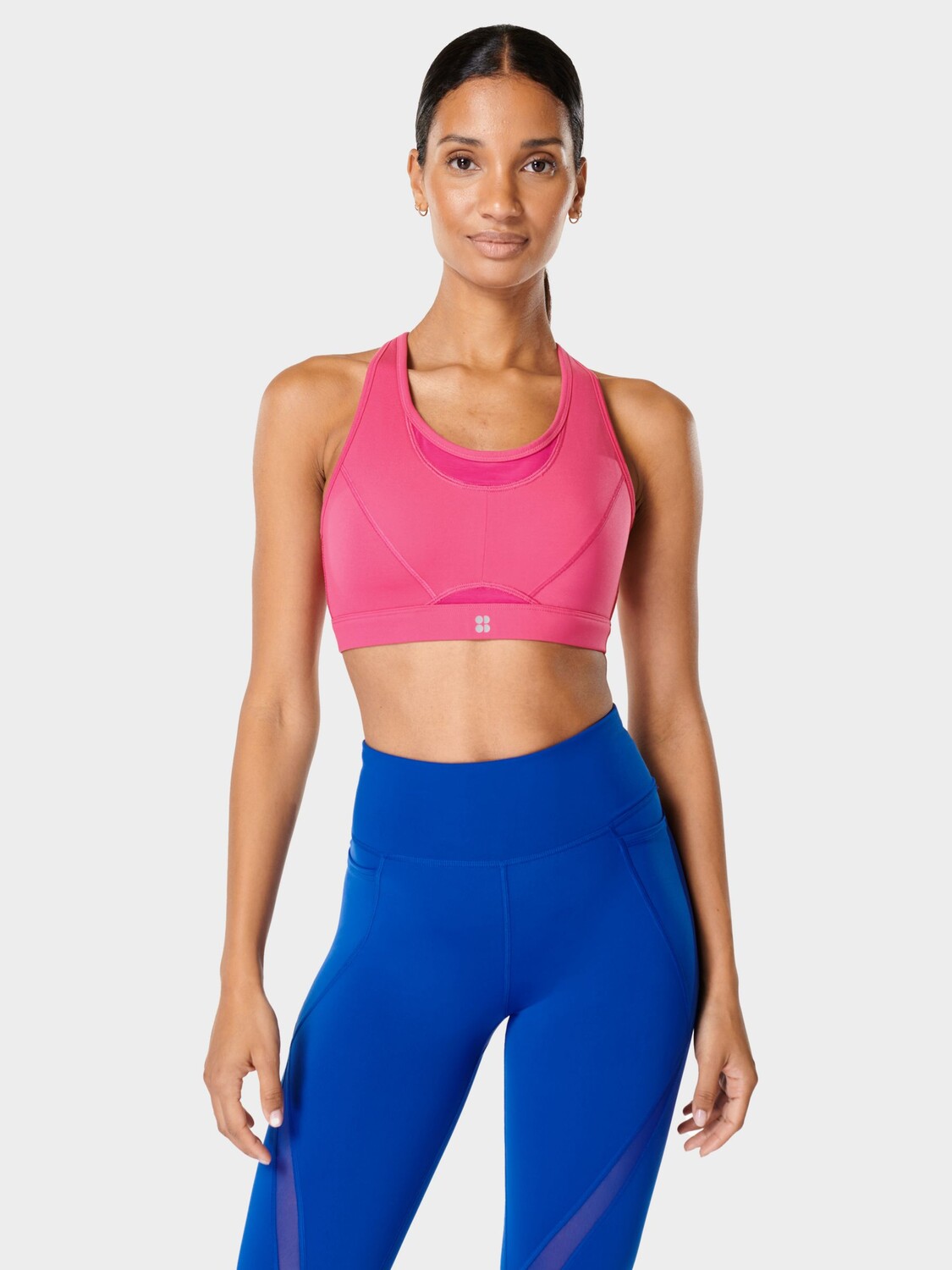 

Бюстгальтер для бега Icon Sweaty Betty, панк розовый