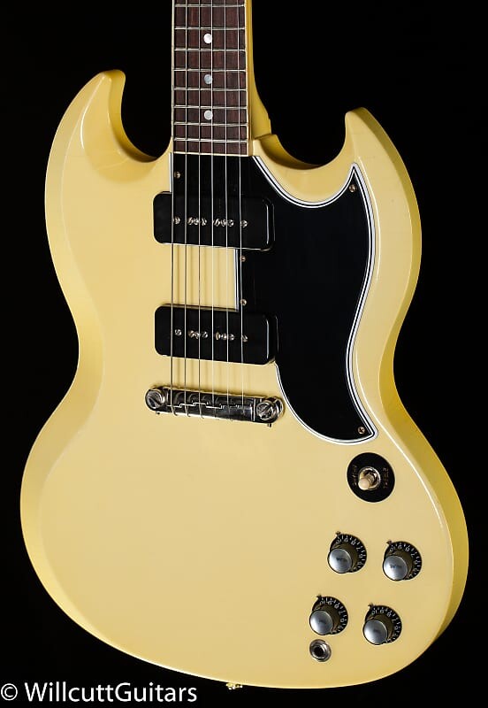 

Электрогитара Gibson Custom Shop 1963 SG Special Murphy Lab Ultra Light Aged Classic White w/ Lightning Bar(373)