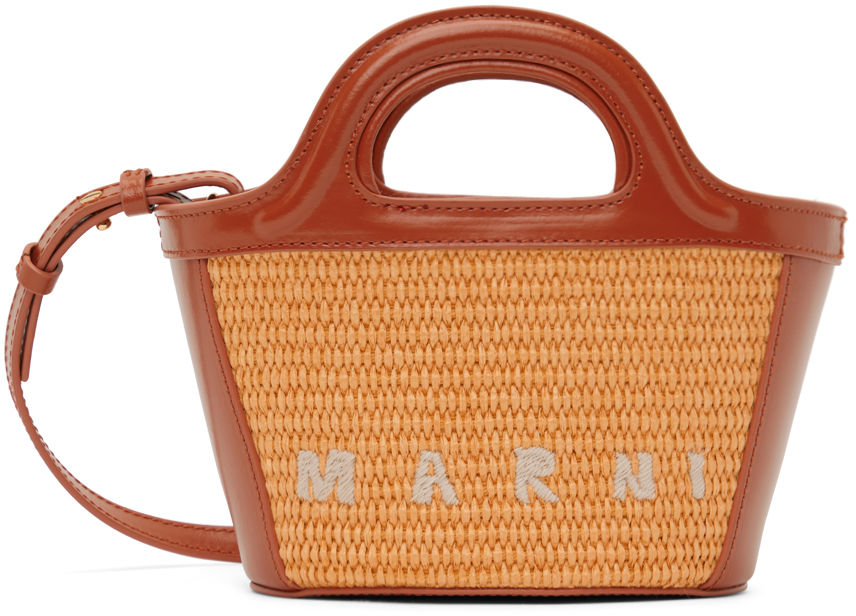 Оранжевая микро-сумка Tropicalia Marni