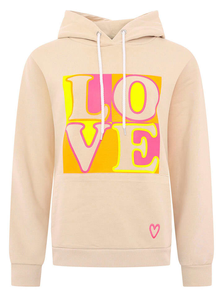 

Худи Zwillingsherz Print Love, бежевый