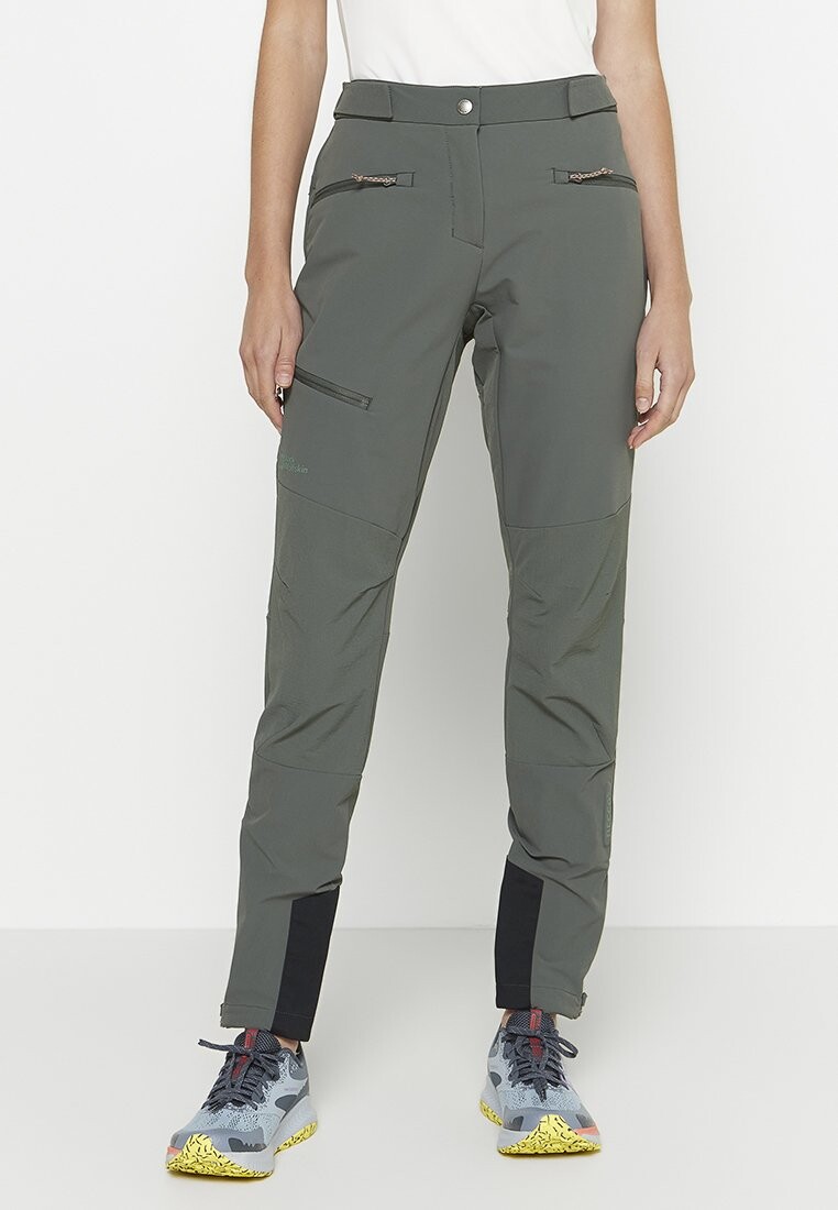 

Брюки для улицы SALMASER Jack Wolfskin, цвет slate green