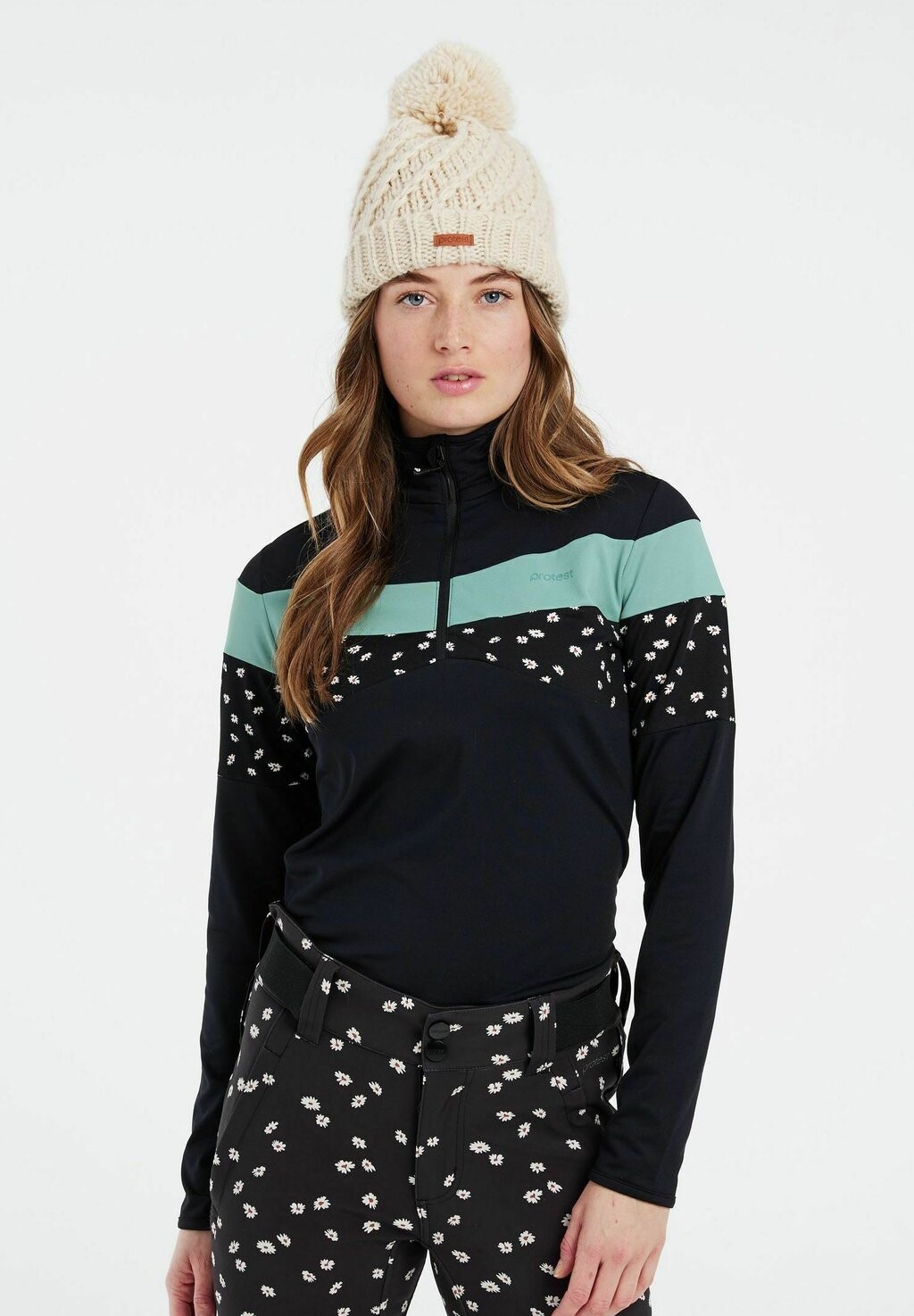 

Толстовка 1/4 ZIP Protest, цвет crocodile green