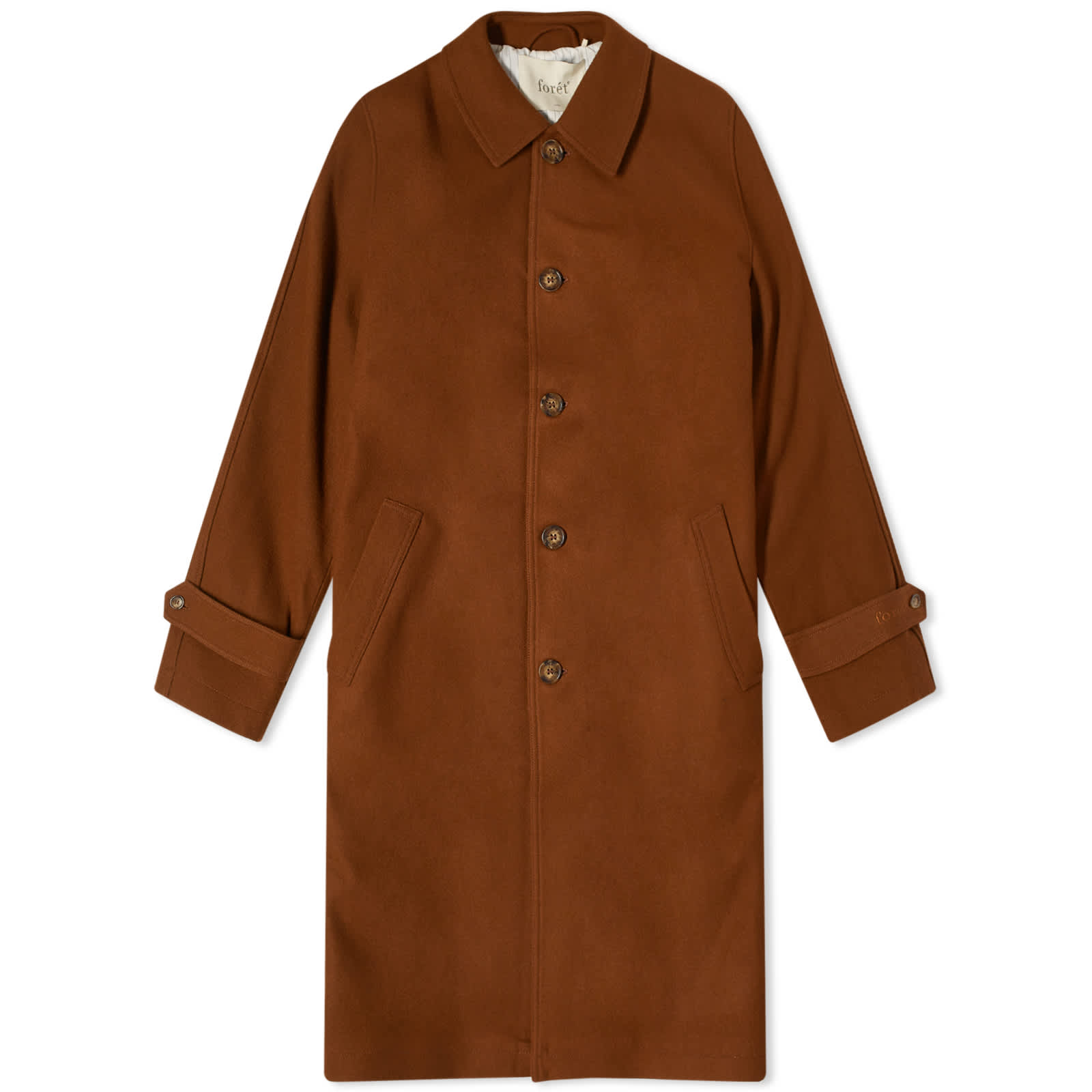 цена Пальто Foret Shelter Wool Long, коричневый