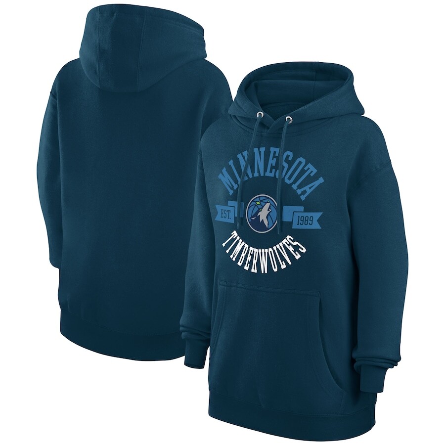 

Пуловер с капюшоном G-III 4Her by Carl Banks Minnesota Timberwolves, нави