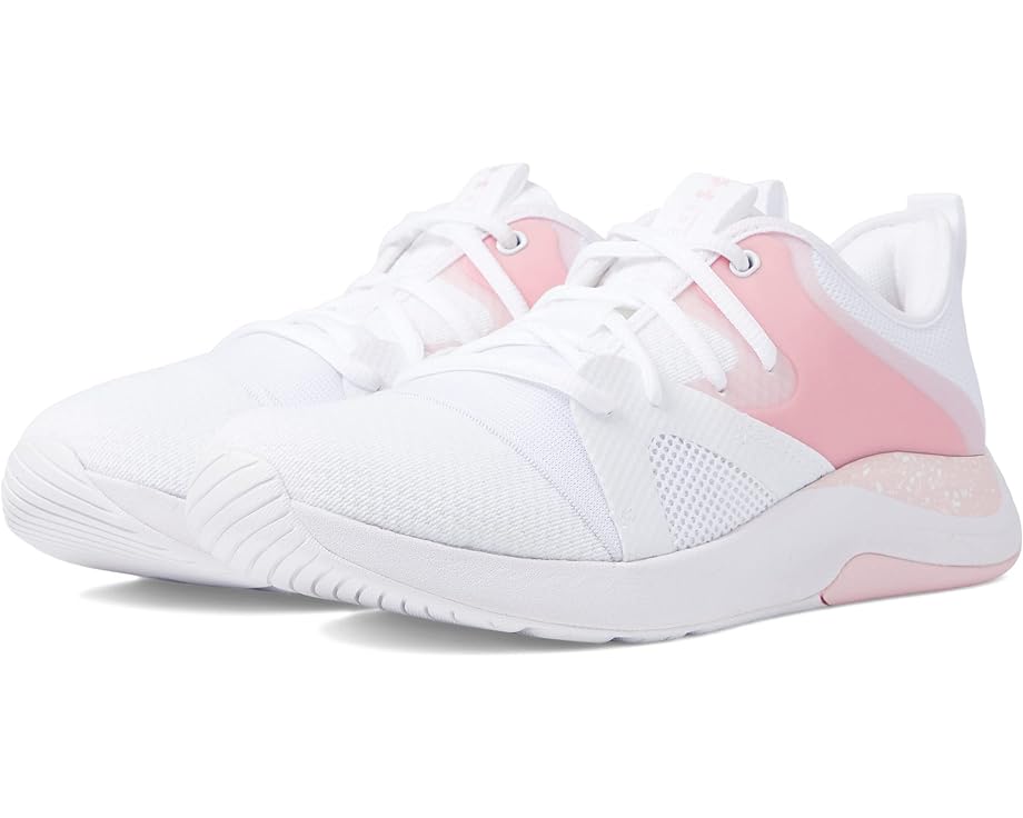 

Кроссовки Under Armour Charged Breathe Lace Training, цвет White/Prime Pink/Prime Pink