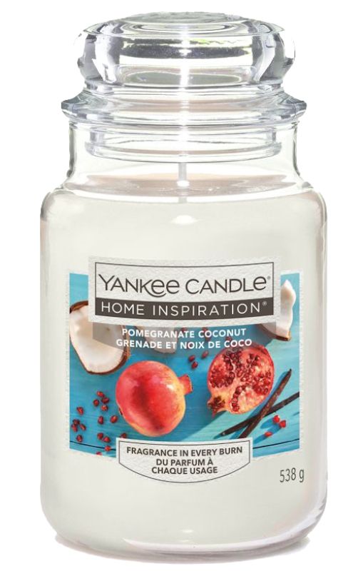 Ароматическая Свеча Yankee Candle Home Inspiration Pomegranate Coconut, 538 гр yankee candle home inspiration sugar blossom большая ароматическая свеча 538 г