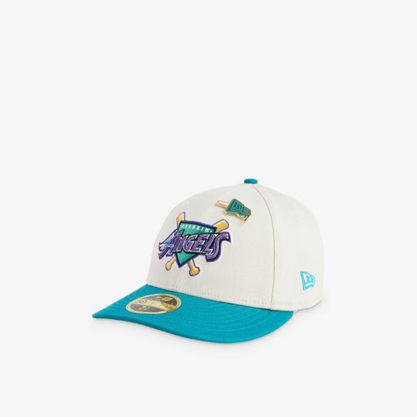 

59Fifty la angels хлопковая бейсболка с вышитым логотипом New Era, бежевый
