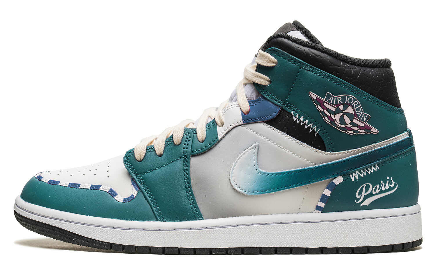 

Кроссовки Air Jordan 1 Vintage Basketball Shoes Men Mid-top Green, зеленый
