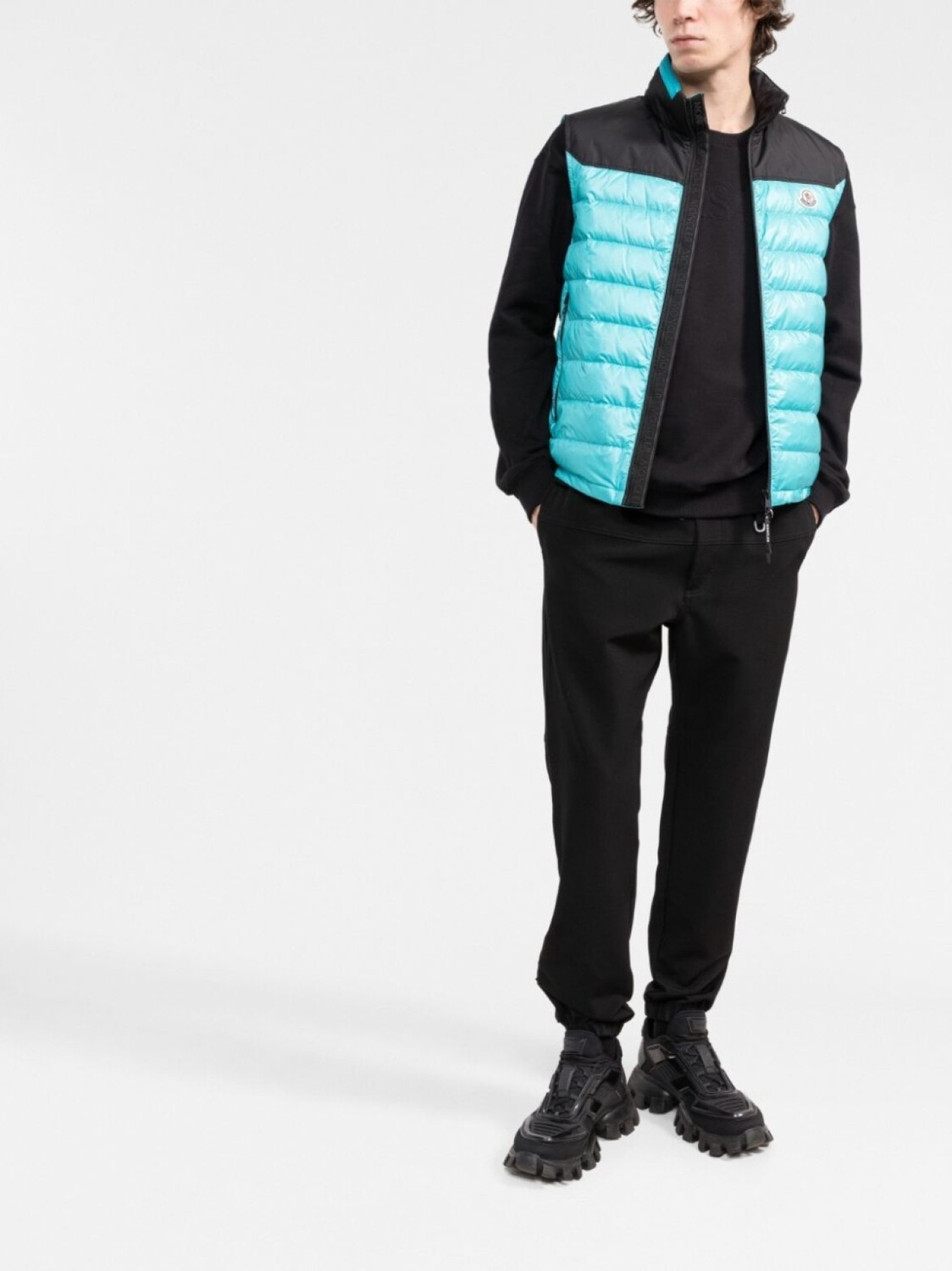 

Moncler дутый жилет Ortac, синий