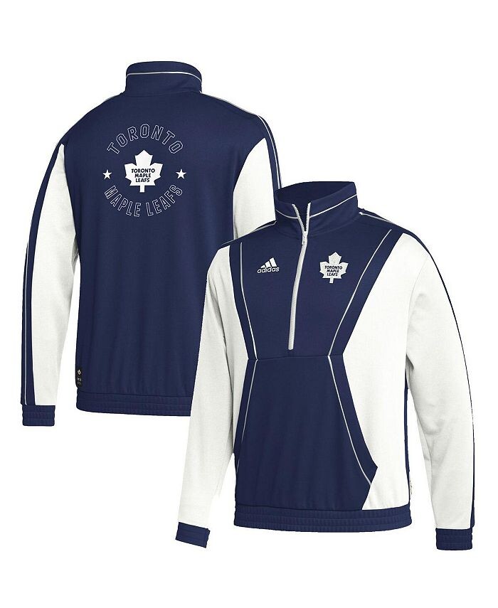 

Мужская синяя куртка Toronto Maple Leafs Team Classics с молнией до половины adidas, синий