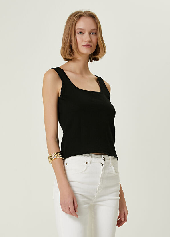 

Льняная майка Beymen Collection, черный