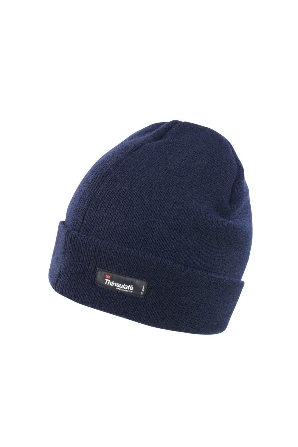 цена Легкая термозимняя шапка Thinsulate (3M, 40 г) (2 шт. в упаковке) Result, темно-синий