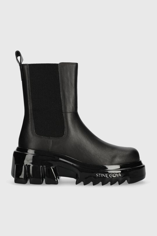

Кожаные ботинки челси Zurick, ботинки Chelsea Hybrid Space Wedge 1961 года Stine Goya, черный