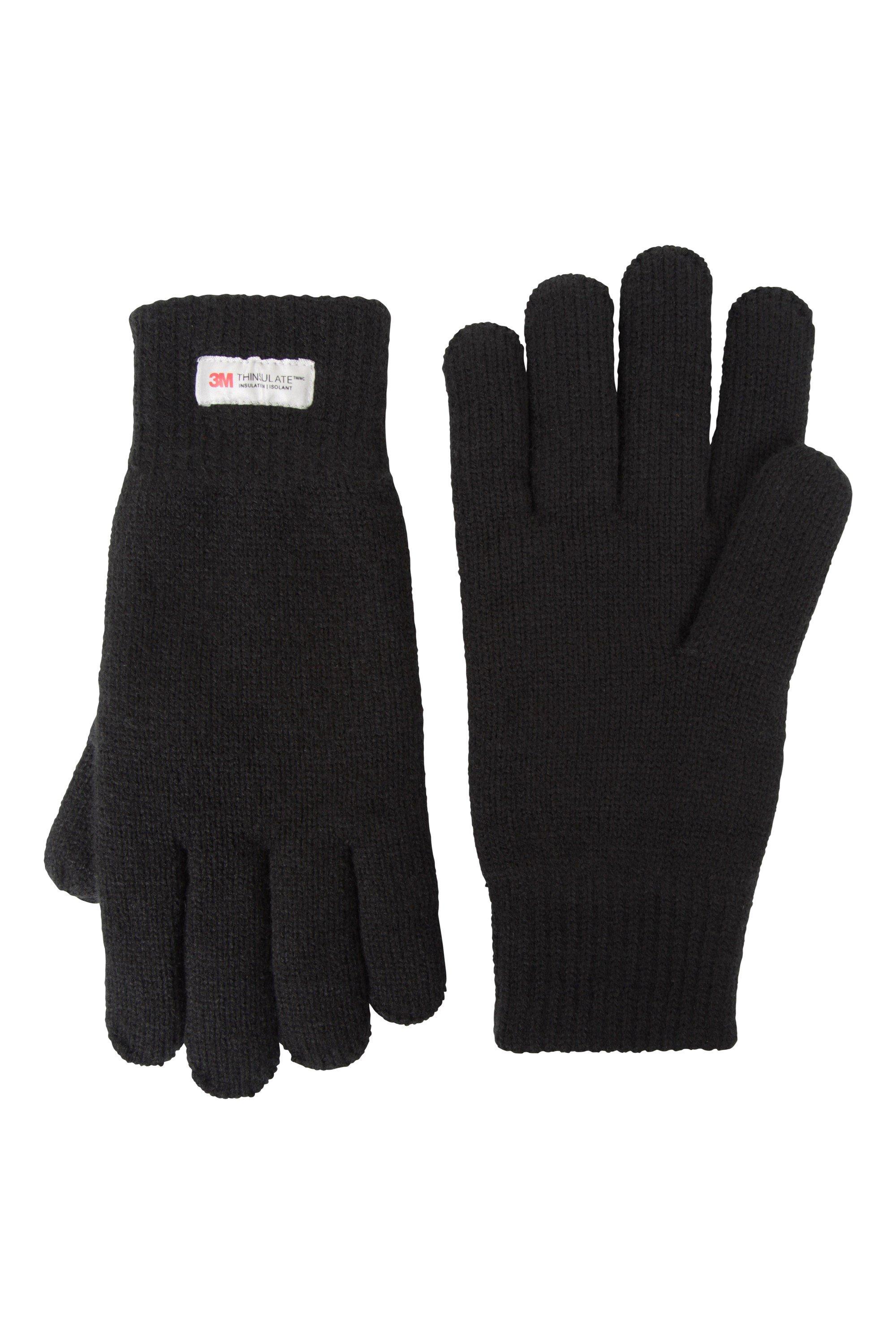Thinsulate Gloves Трикотажные зимние теплые перчатки Mountain Warehouse, черный единорог перчатка трикотажные зимние теплые мягкие перчатки mountain warehouse фиолетовый