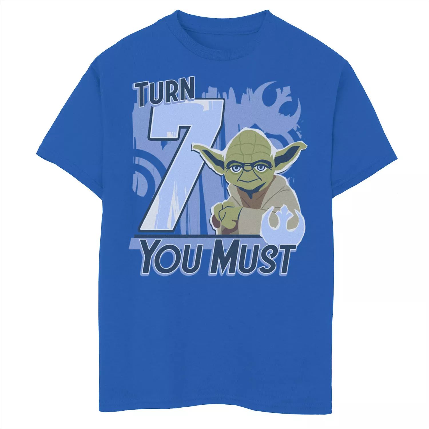 Футболка с логотипом You Must Rebel для мальчиков 8–20 лет «Звездные войны Йода, поворот 7» и графическим рисунком Star Wars