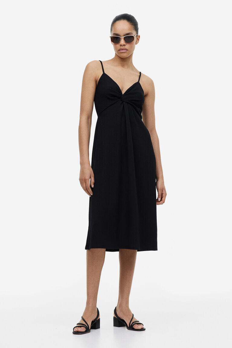 

Платье с закрученной деталью H&M, черный