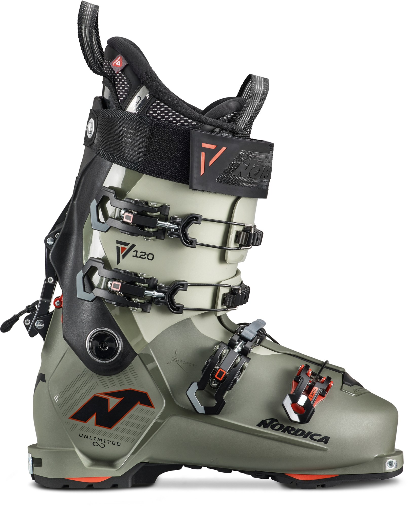 Лыжные ботинки Unlimited 120 DYN — мужские — 2023/2024 г. Nordica, зеленый лыжные ботинки unlimited 105 w dyn женские 2023 2024 г nordica черный