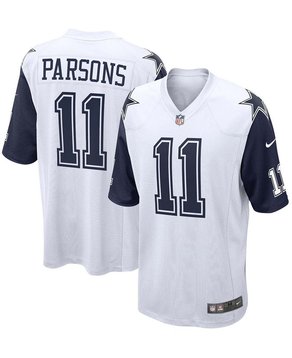 

Мужская белая футболка Big and Tall Micah Parsons Dallas Cowboys Alternate Game Nike, Белый