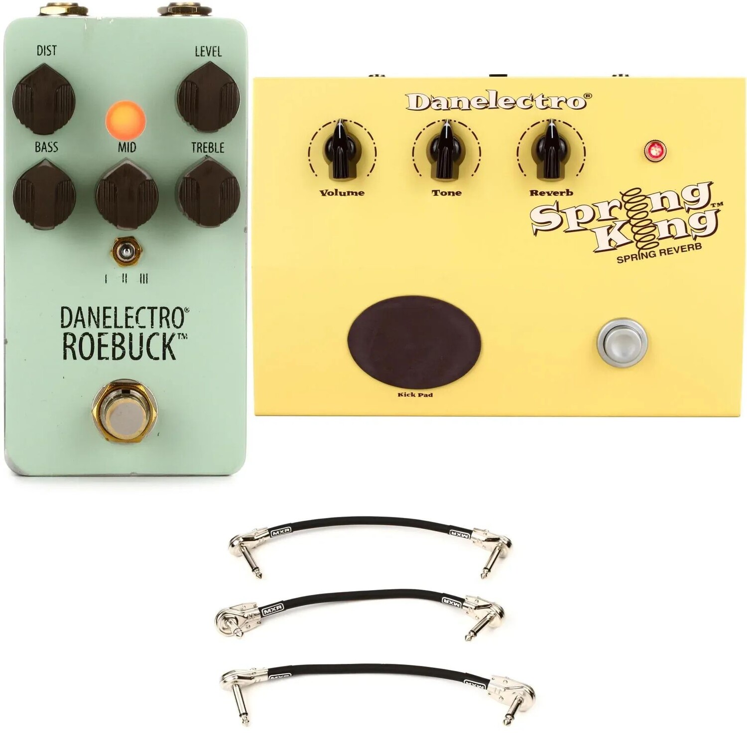 

Комплект педалей Danelectro Roebuck Distortion и Spring King Reverb
