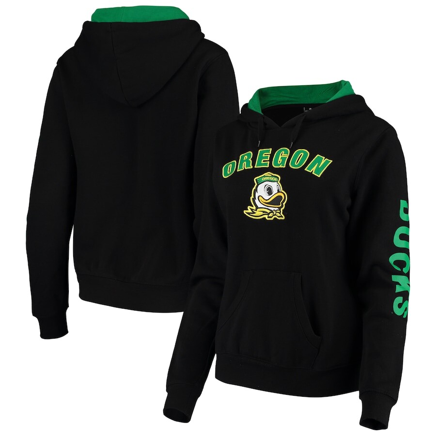 

Пуловер с капюшоном Colosseum Oregon Ducks, черный