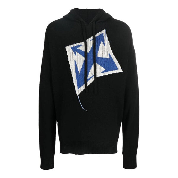 

Толстовка Men's OFF-WHITE FW22 Arrow Printing Knit Loose Fit Black, черный
