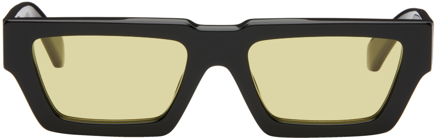 Черные солнцезащитные очки Manchester Off-White, цвет Black/Yellow