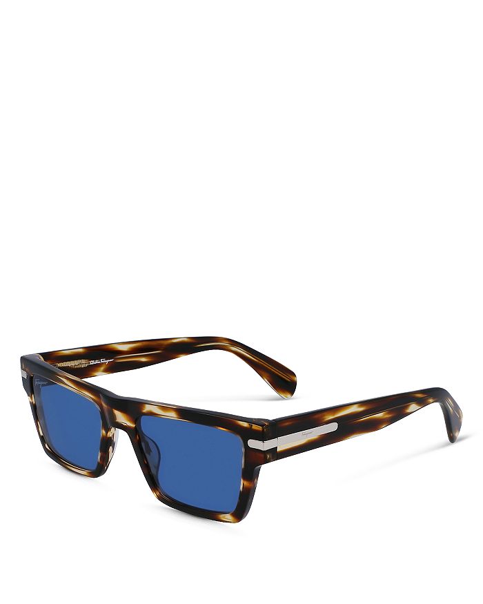 Классические прямоугольные солнцезащитные очки с логотипом, 54 мм Ferragamo классические прямоугольные очки с заклепками