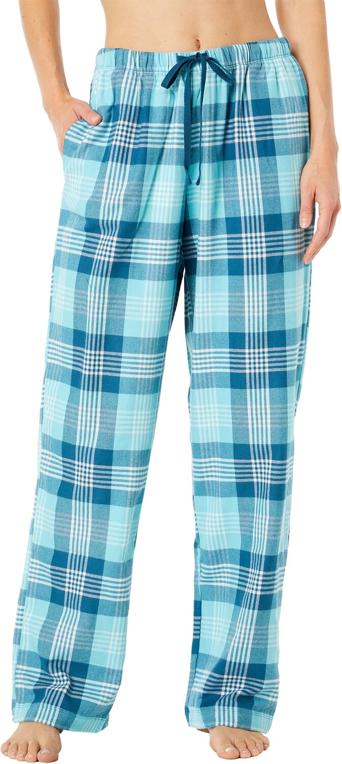 

Фланелевые брюки Bean's в клетку L.L.Bean, цвет Deepwater Blue
