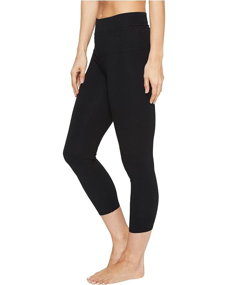 

Брюки Hard Tail High-Rise Capri Leggings in Cotton Spandex, черный