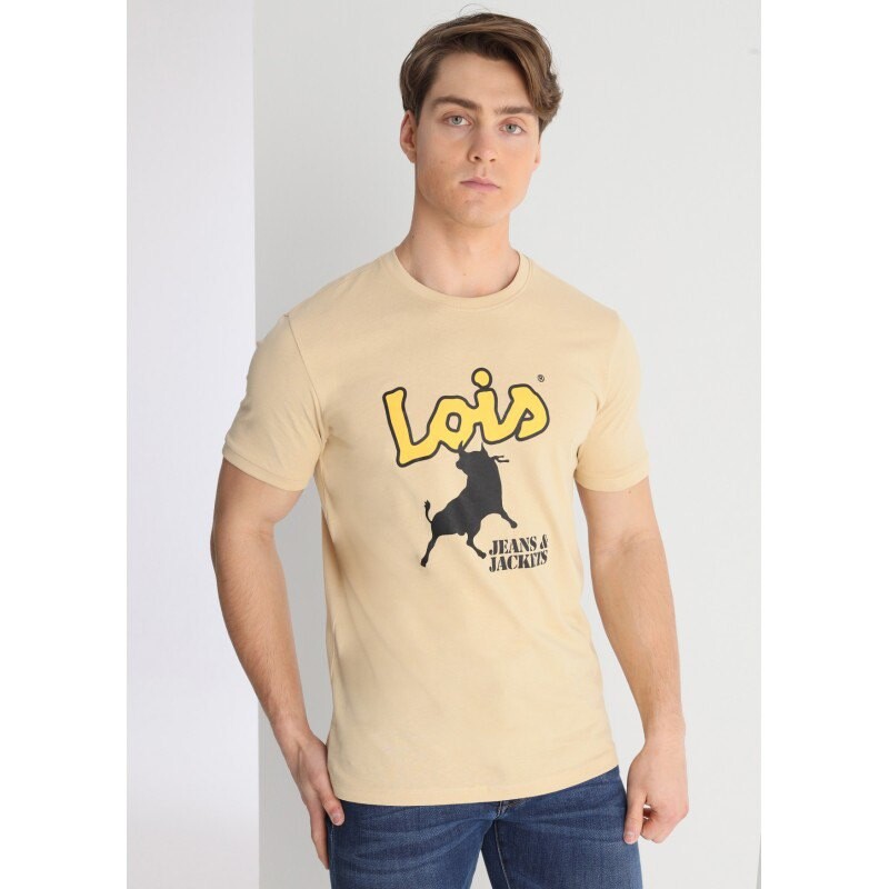 

Футболка Lois Jeans Bull, коричневый