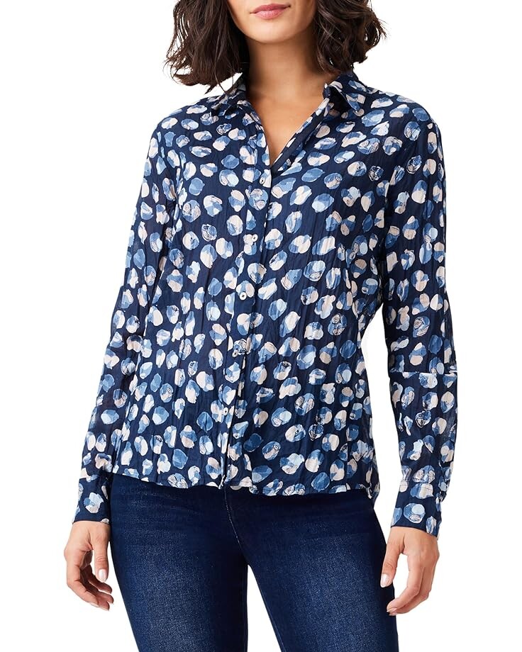 

Рубашка NIC+ZOE Many Moons Crinkle Shirt, синий