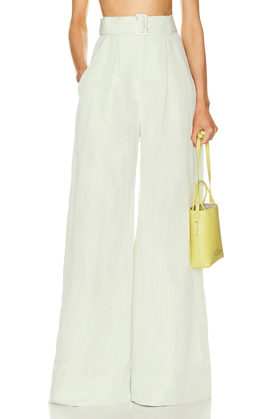 

Брюки Matthew Bruch Wide Leg Pleated, цвет Pear