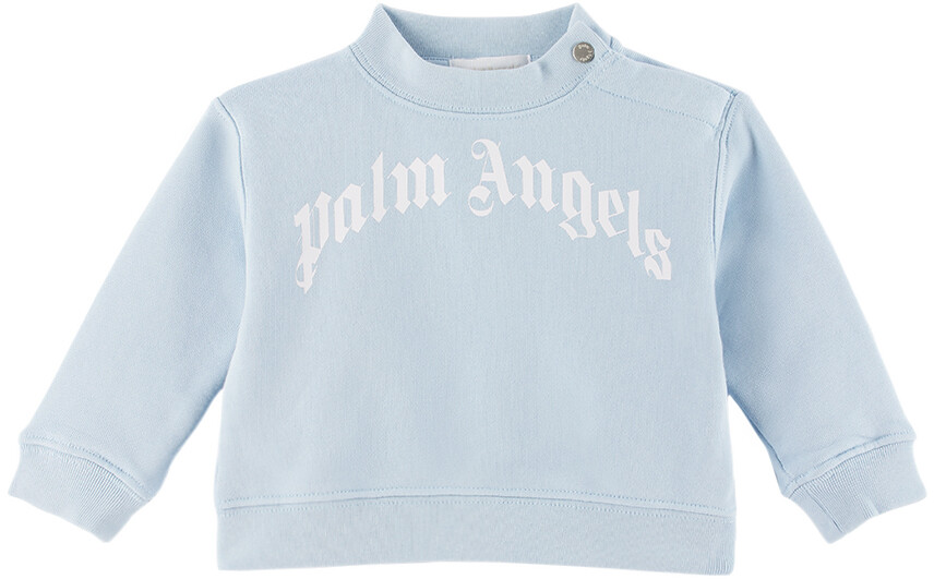 

Baby Blue Толстовка с принтом Синий/Белый Palm Angels