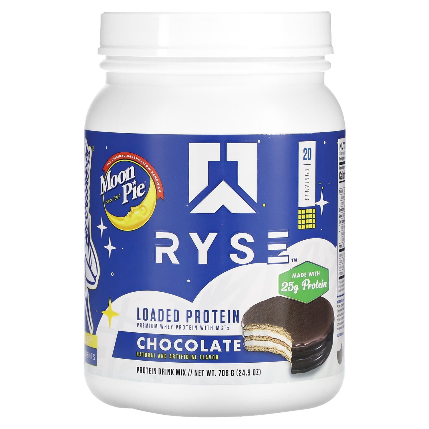 

Loaded Protein, лунный пирог, шоколад, 706 г (24,9 унции), Ryse Supps