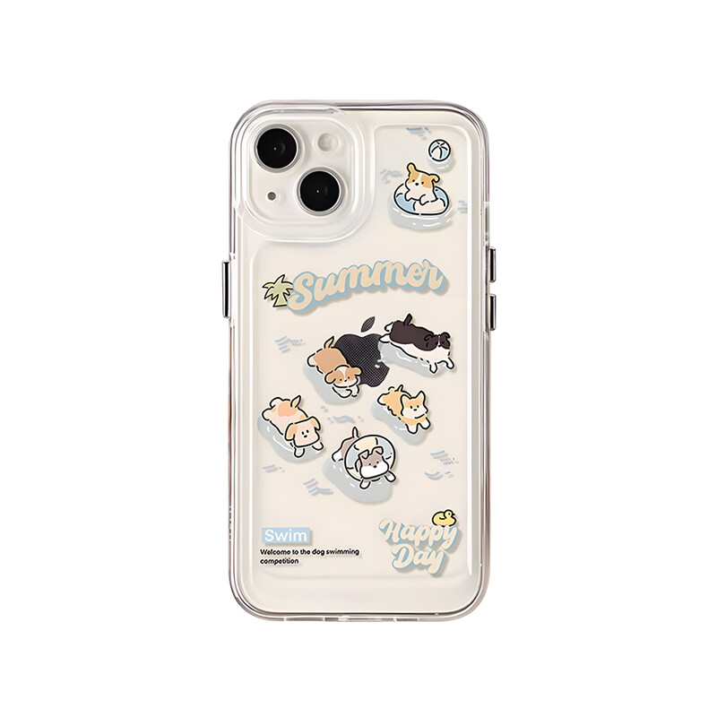 

Чехол для телефона Taowantong Tao Wantong, Swimming puppy blackened soft shell full package anti-fall
