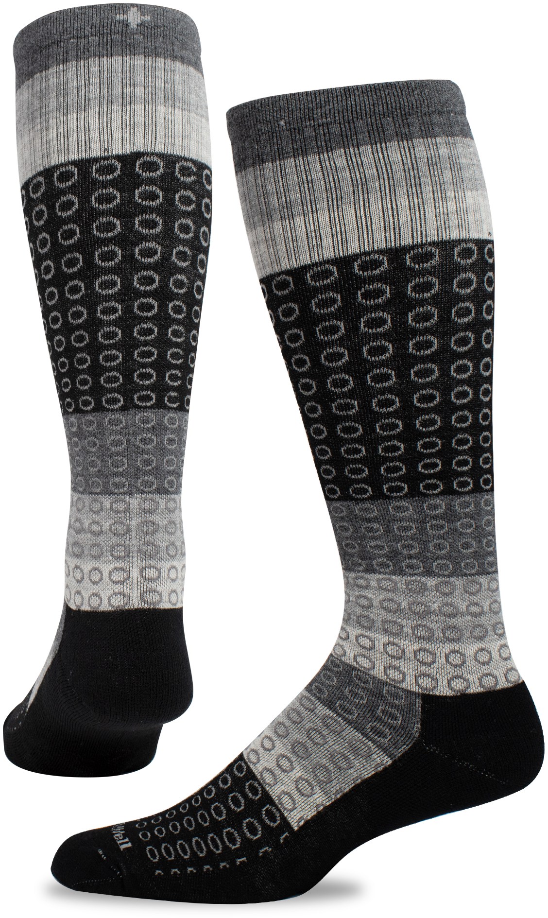 цена Компрессионные носки полного круга, широкие по размеру икры, женские Sockwell, черный