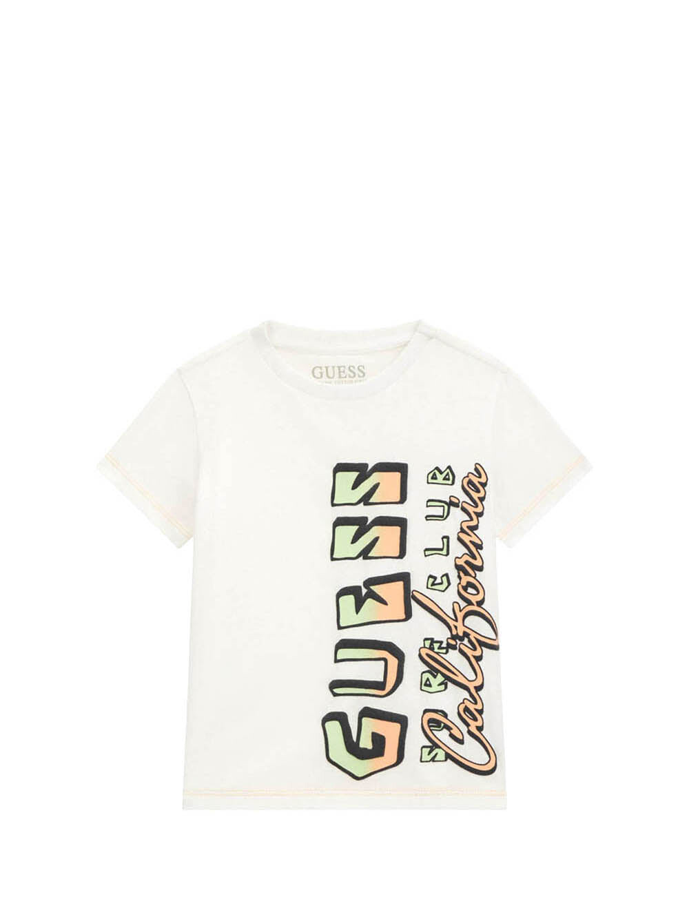

Белая детская футболка Guess