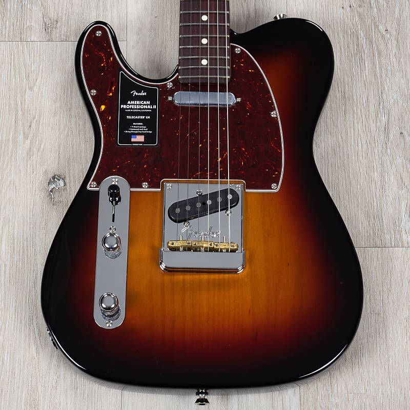 

Электрогитара Fender American Professional II Telecaster Left-Handed Guitar, 3-Color Sunburst