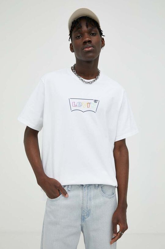 

Хлопковая футболка Levi's, белый
