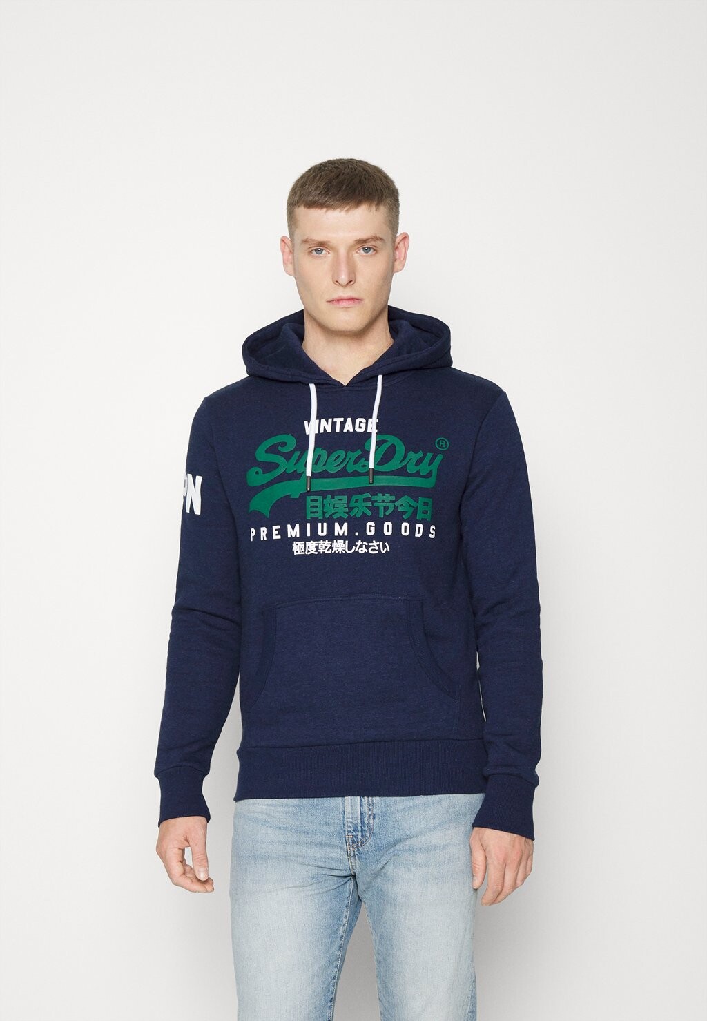 Толстовка Superdry Hood, темно-синий песок