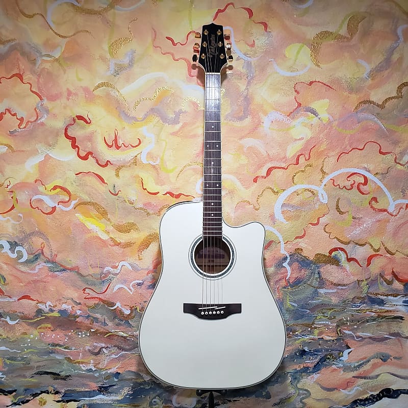 Акустическая гитара Takamine GD37CE PW G-Series 6-String Dreadnought Acoustic/Electric Guitar Gloss Pearl White w/ Takamine Gig Bag