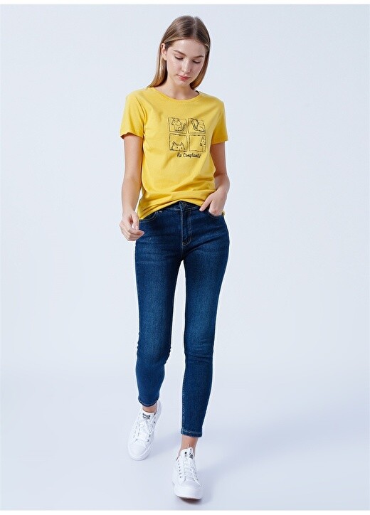 

Синие женские джинсовые брюки Skinny с высокой талией Fashion Friends, Синий