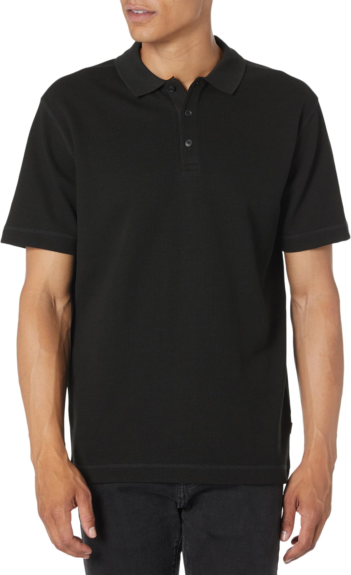 Рубашка-поло Petempesto Polo Shirt BOSS, цвет Deep Black