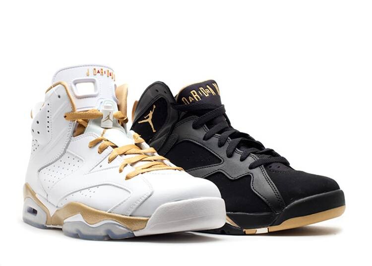 

Кроссовки AIR JORDAN 7/6 RETRO 'GOLDEN MOMENTS PACK', разноцветный