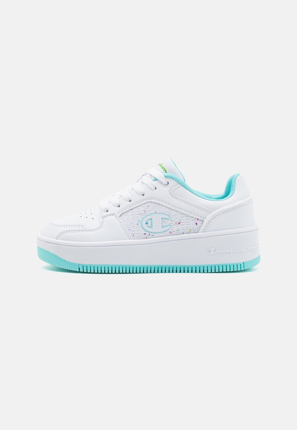 

Кроссовки низкие REBOUND PLATFORM ABSTRACT UNISEX Champion, цвет white/light blue